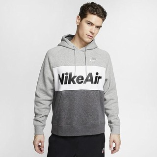 Hanorace Nike Air Fleece Pullover Barbati Albi Inchis Gri Albi | IDCR-17425